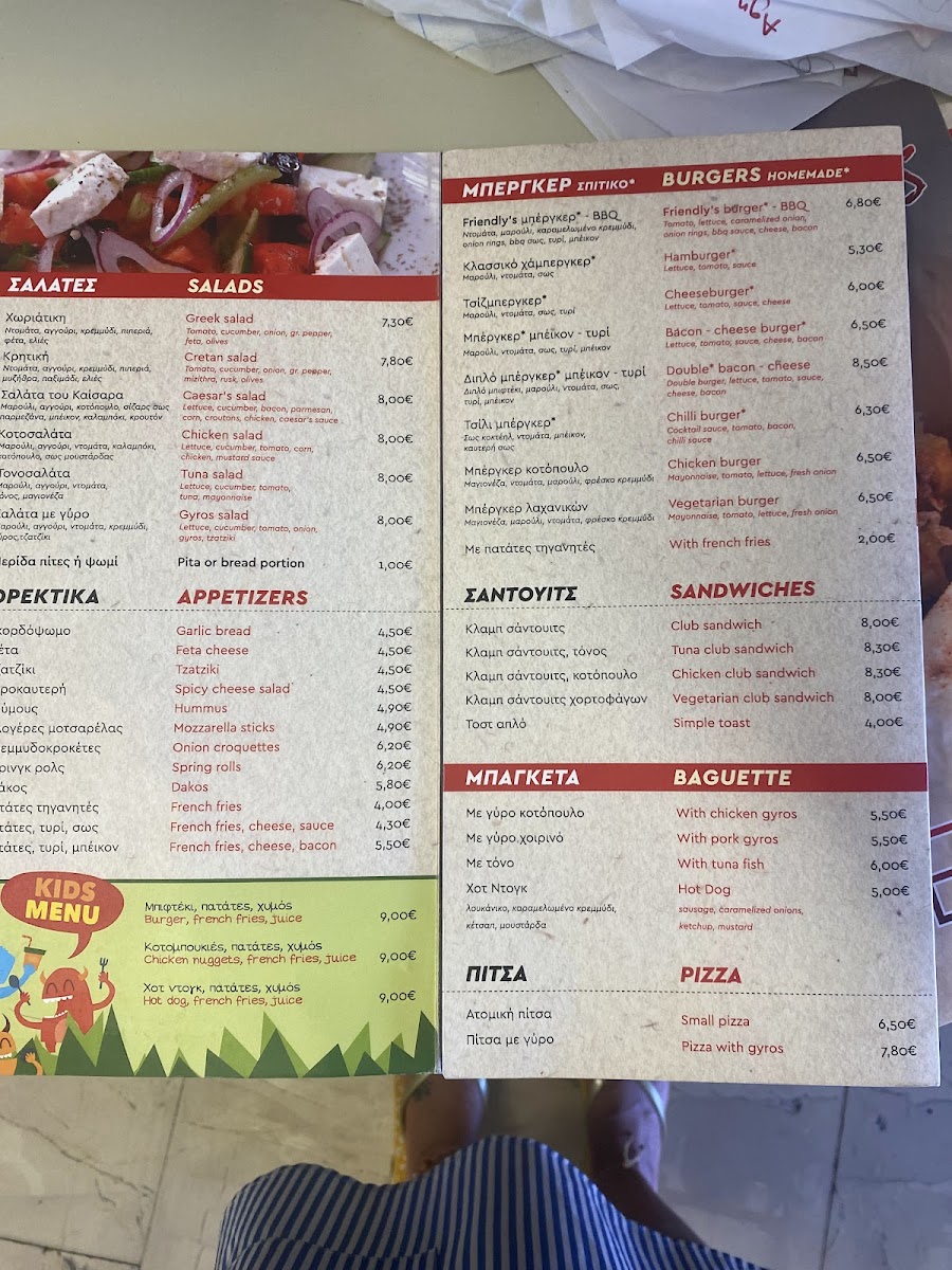 Menu Friendly's Fast Food-5