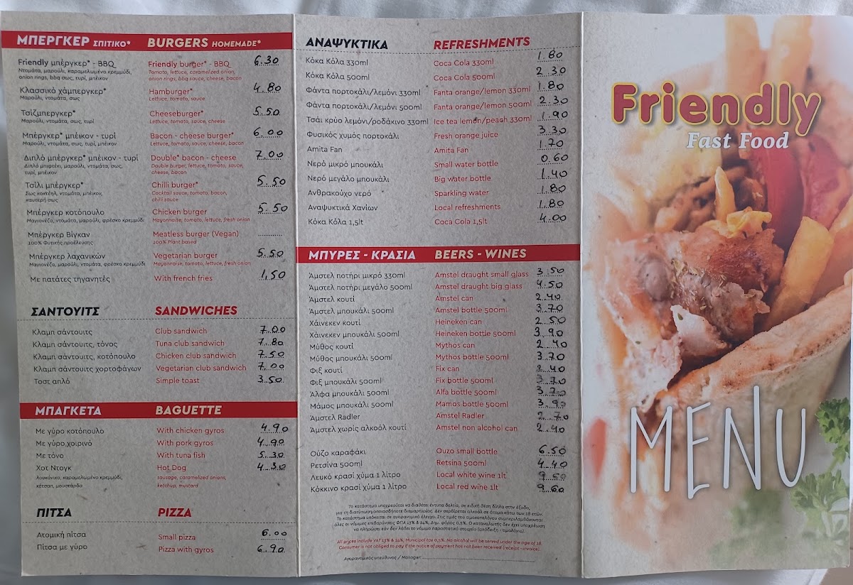 Menu Friendly's Fast Food-7