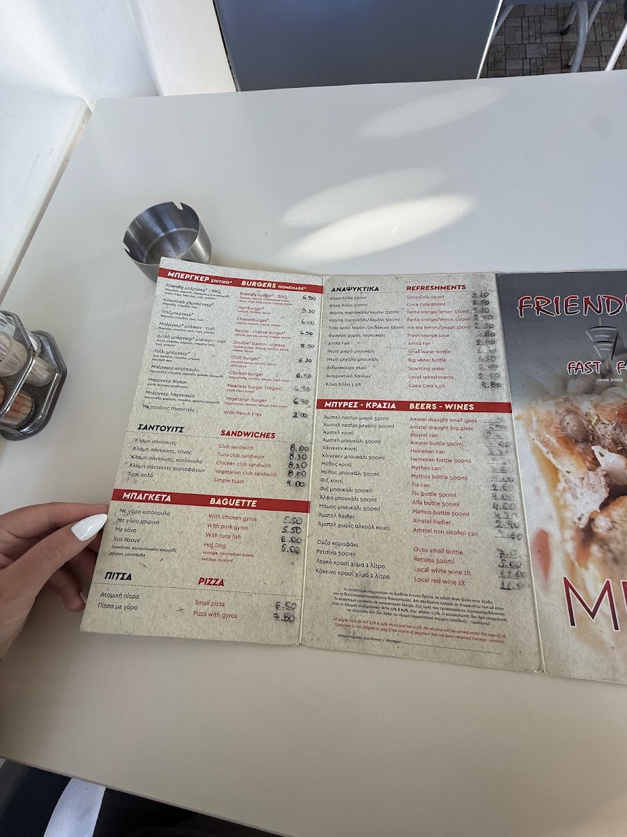 Menu Friendly's Fast Food-8